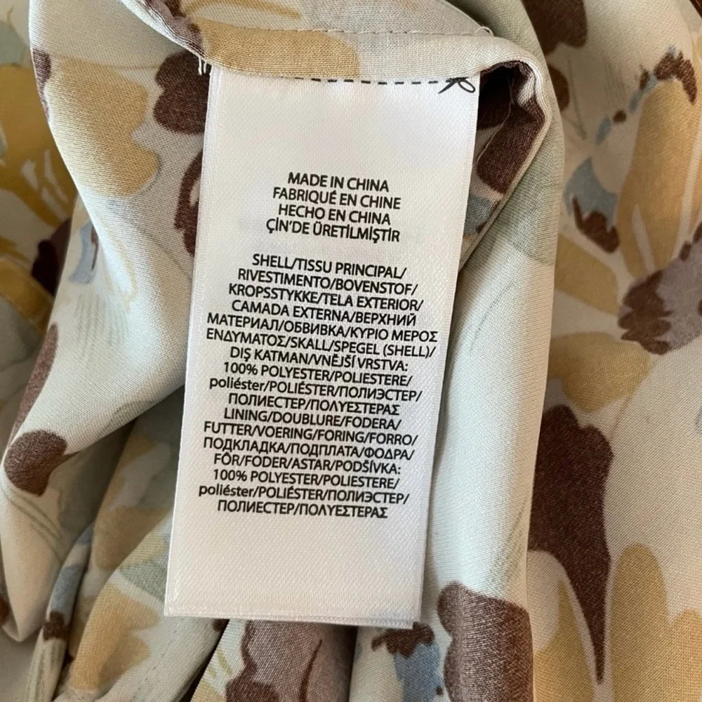 Polo Ralph Lauren Floral Maxi Dress in Cream and Brown - Picture 6 of 9